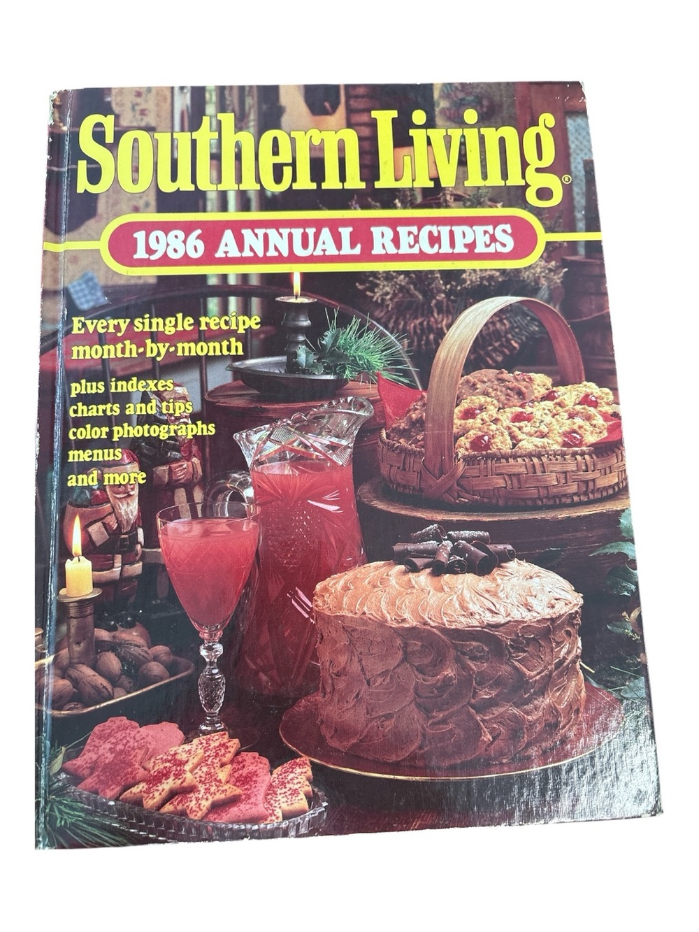Southern Living Cookbook  1986 Annual Recipes vintage hardcover